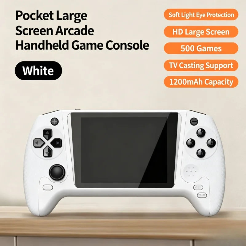 Q21 Retro Handheld Arcade Game Console, 3.5‑Inch HD Screen Dual Joystick, TV Connectable Portable Vintage Gaming Console for Chi