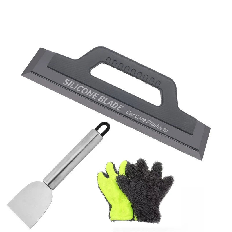 Versatile Cleaning Scraper Durable Metal Stainless Steel Glue Remover Snow Shovel for Kitchen, Bathroom and Home Use New