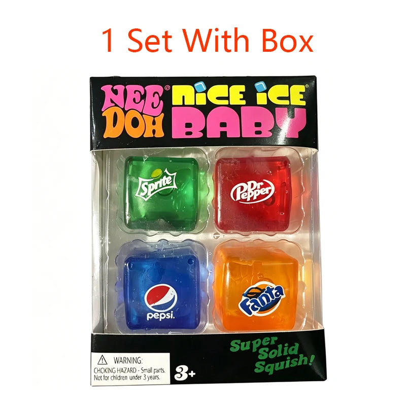 Squishy/// Schylling NeeDoh Nice Cube Sensory Squeeze Toy Super Squish Stress Relief Anxiety Sensory Tool Stress Reliever Toys