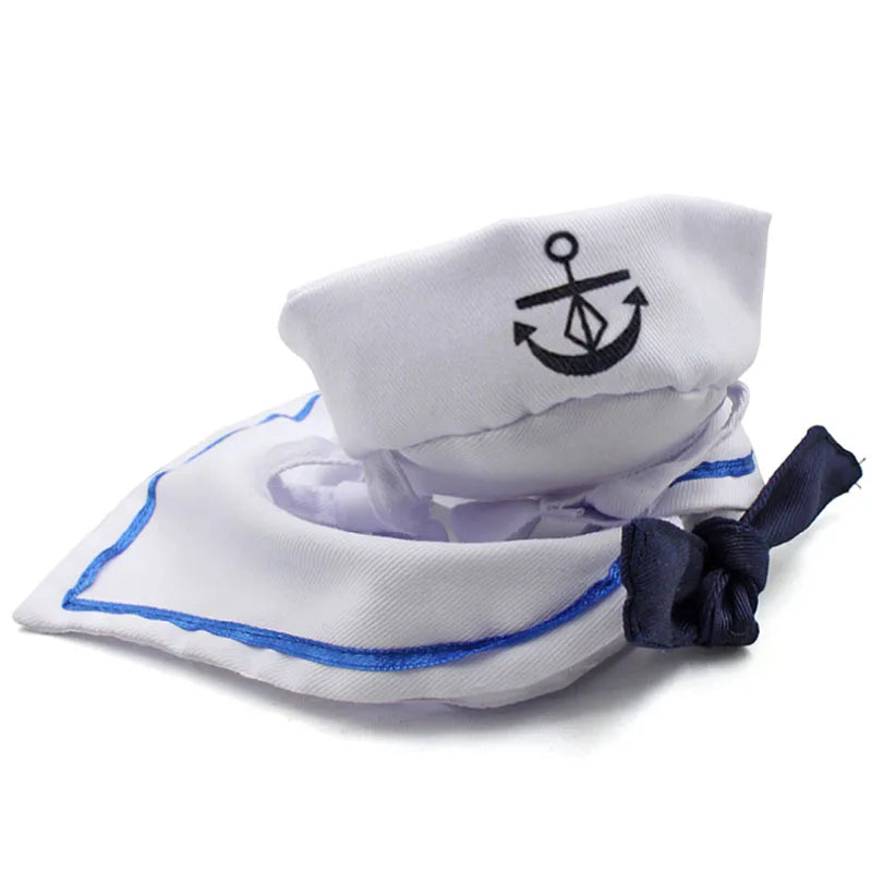 Funny Pet Cat Costumes Cat Apparel Clothes For Halloween Christmas Cosplay Navy Sailor Costumes Jacket Cloak Dog Accessories