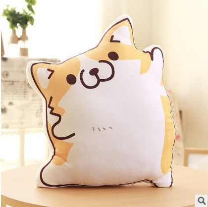 Corgi Expression Plush Pillow