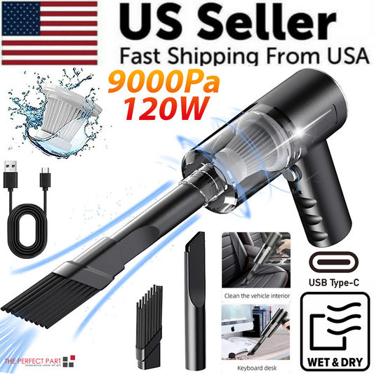 Cordless Car Vacuum Cleaner – 120W Handheld