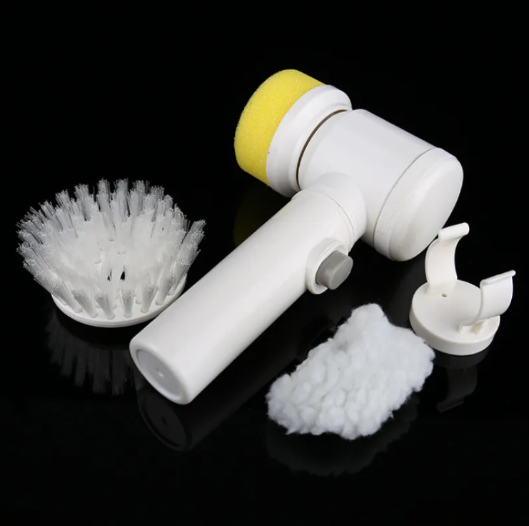 Electric Spin Scrubber with 5 Brush Heads