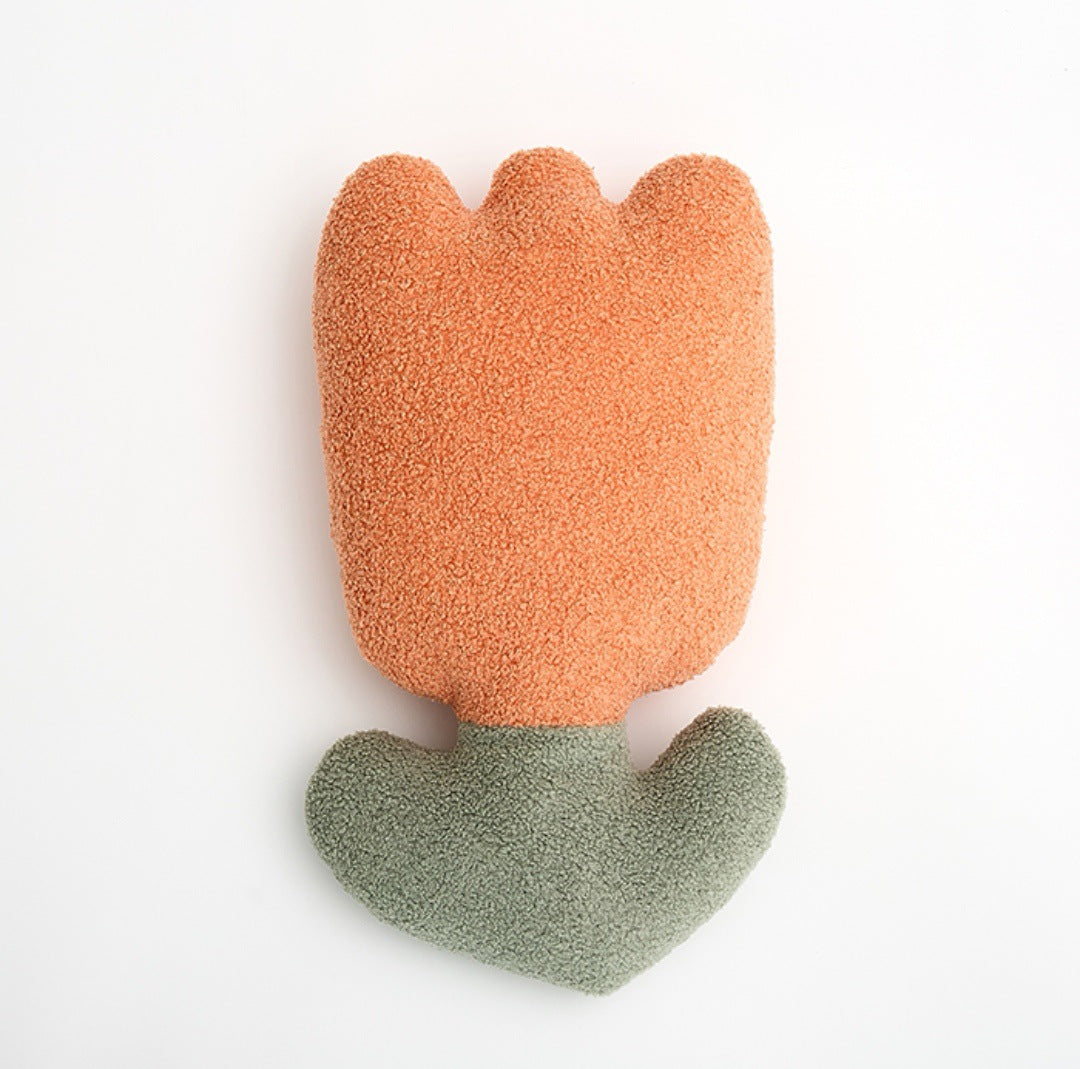 Teddy Plush Flower Pillow