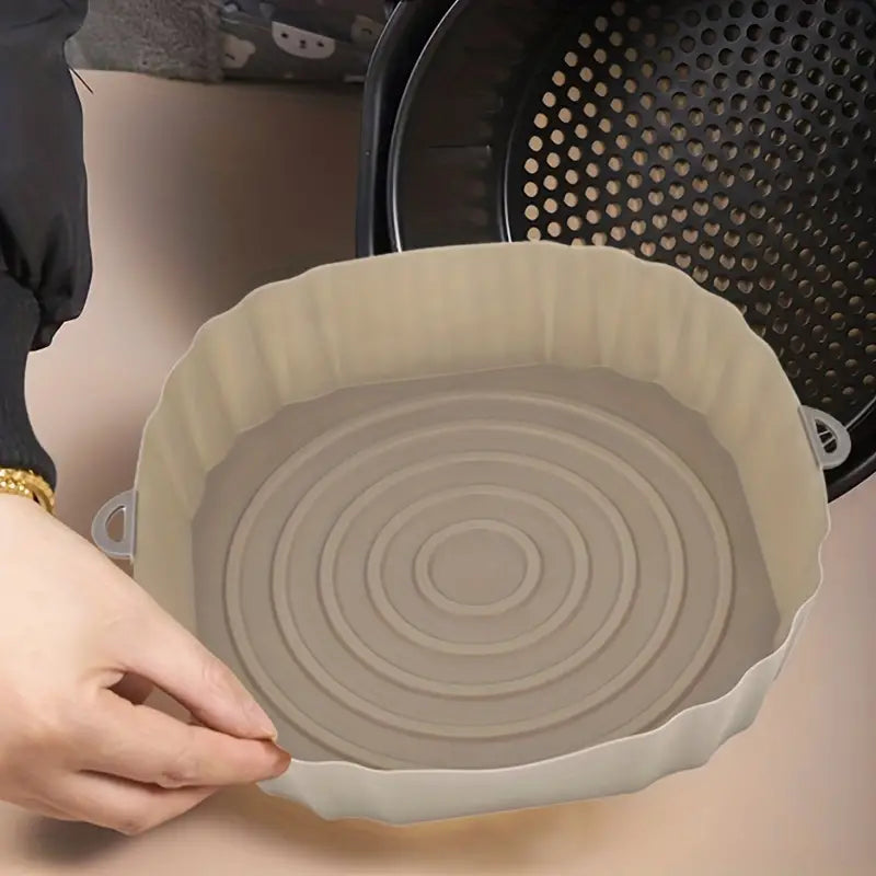Reusable Air Fryer Silicone Liner, 7.8in Non-Stick Pad