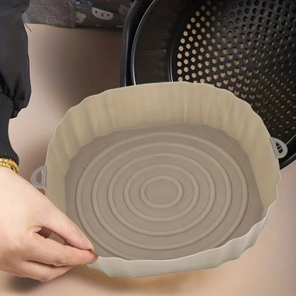 Reusable Air Fryer Silicone Liner, 7.8in Non-Stick Pad