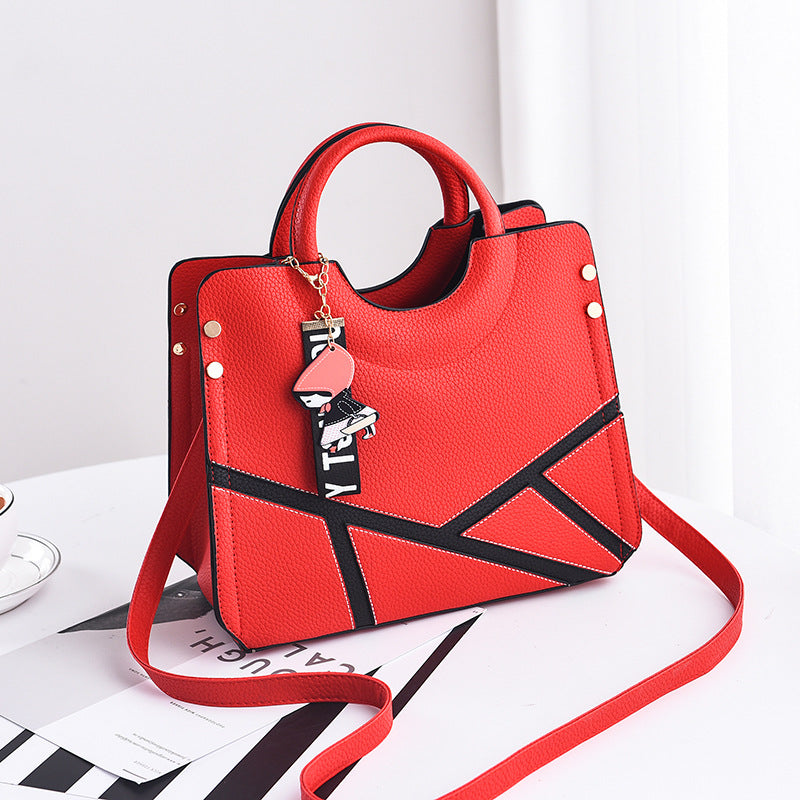 Retro Stitch Shoulder Bag