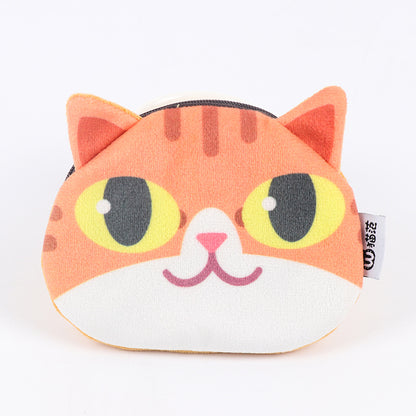 3D Cat Face Mini Coin Purse