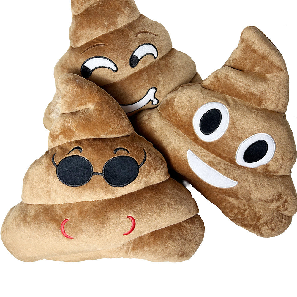Plush Poop Emoji Pillow
