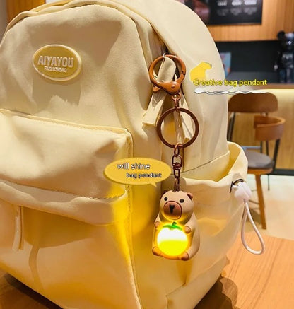 Glow-in-the-Dark Capybara Keychain