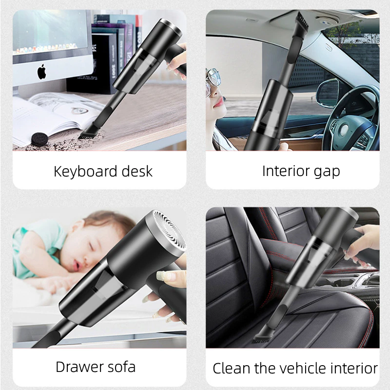 Cordless Car Vacuum Cleaner – 120W Handheld