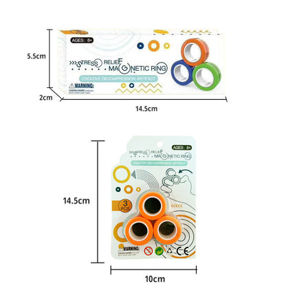 Magnetic Ring Fidget Toy for Stress Relief