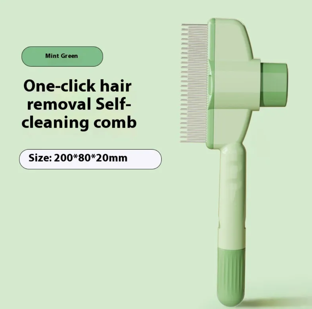 Self-Cleaning Pet Grooming Brush for Dogs & Cats
