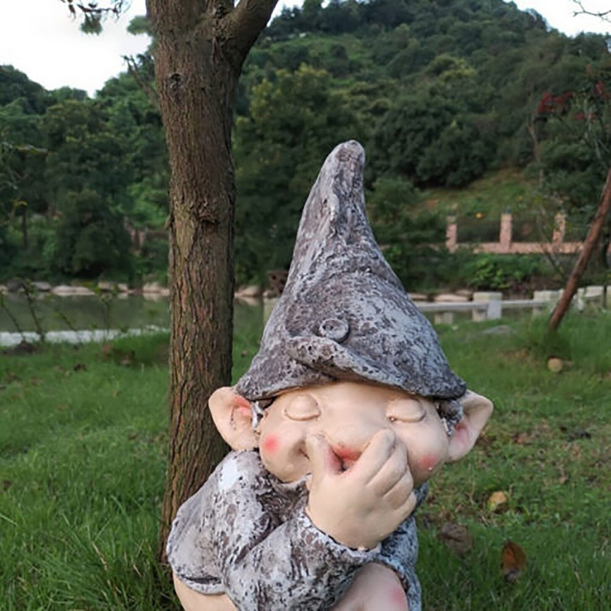 Mini Mischievous Gnome Figurine