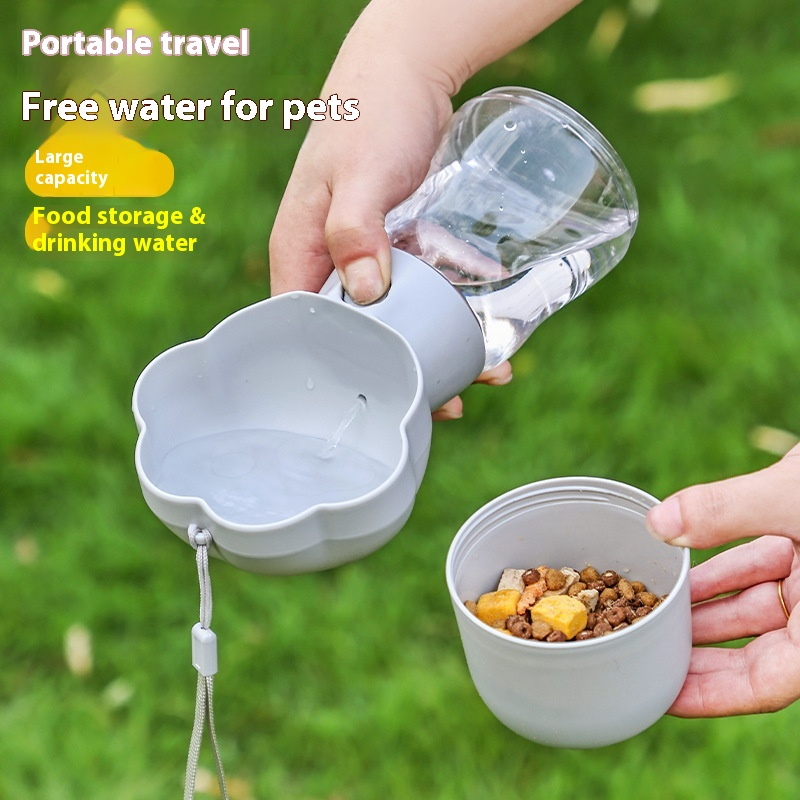 2-in-1 Portable Dog Water & Snack Bottle
