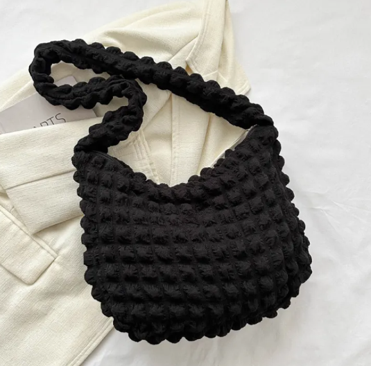 Pleated Cloud Shoulder Bag
