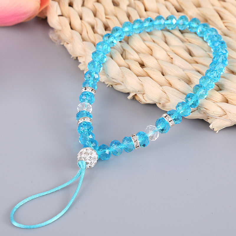 Crystal Phone Wrist Strap