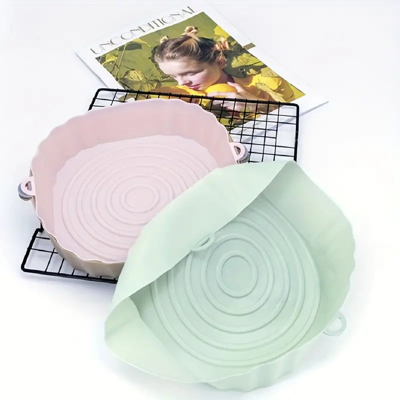 Reusable Air Fryer Silicone Liner, 7.8in Non-Stick Pad