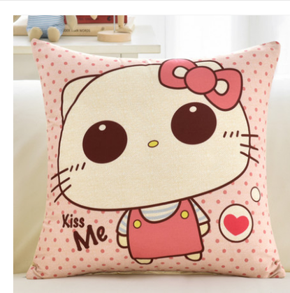 Cartoon Cat Cushion with Pillow Core
