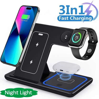 3-in-1 Foldable Wireless Charging Stand