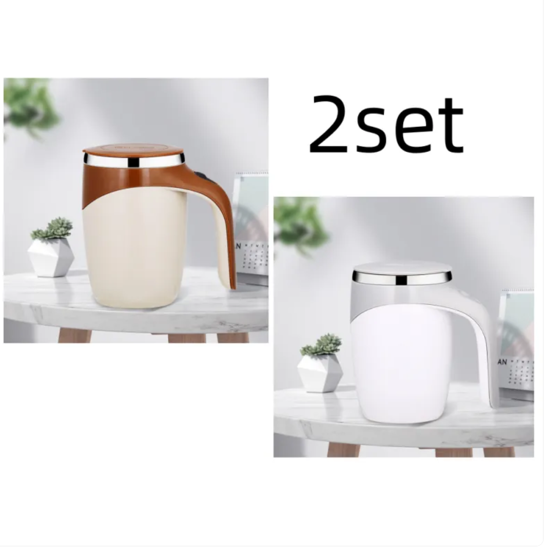 Magnetic Rechargeable Self-Stirring Mug