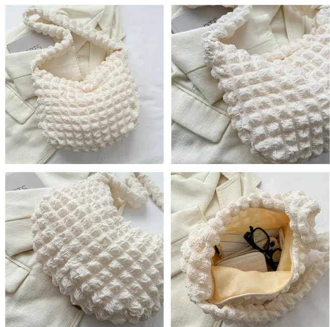 Pleated Cloud Shoulder Bag