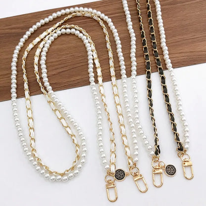 Faux Pearl Crossbody Phone Chain