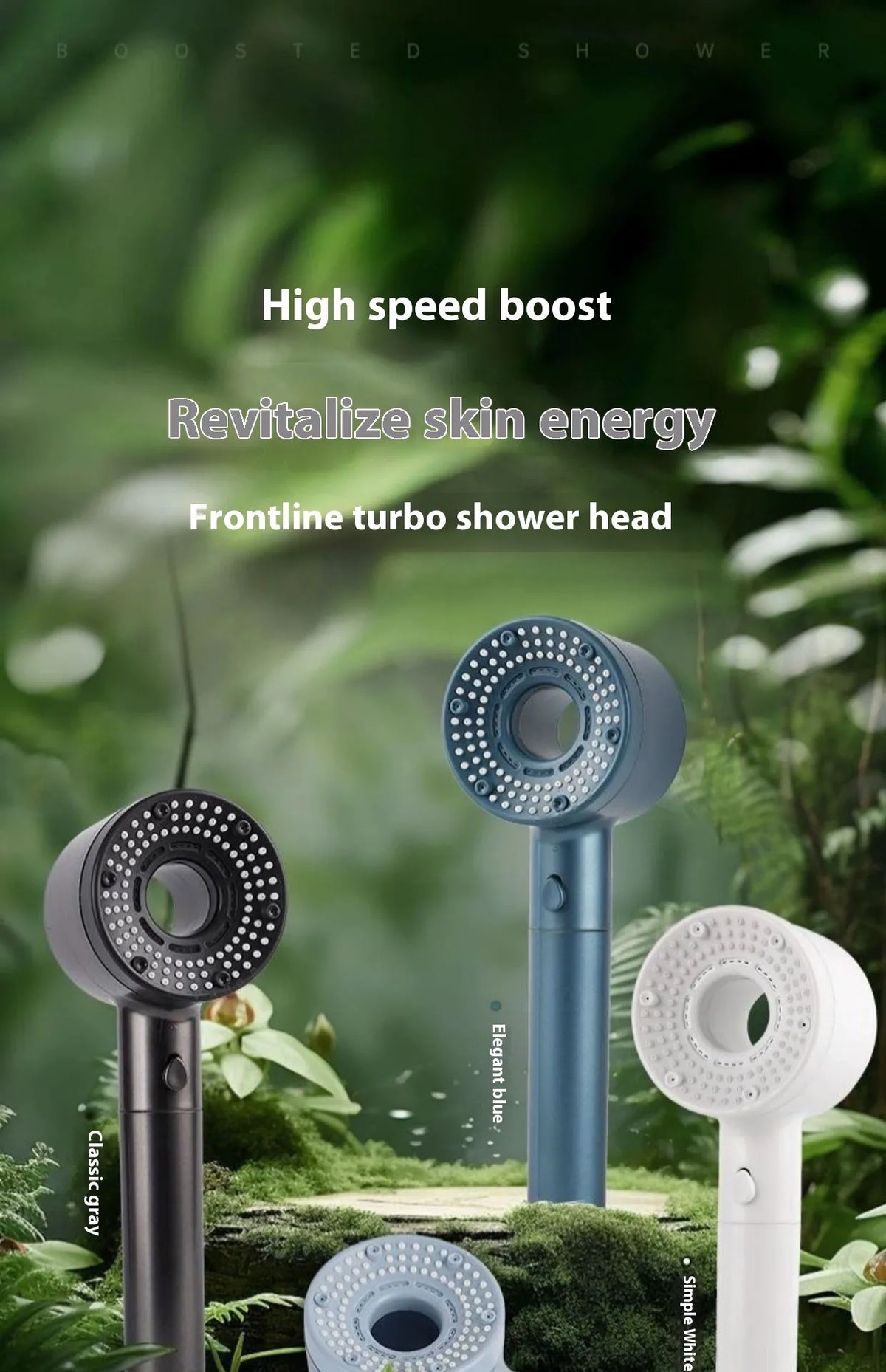 High-Pressure Filtered Shower Head