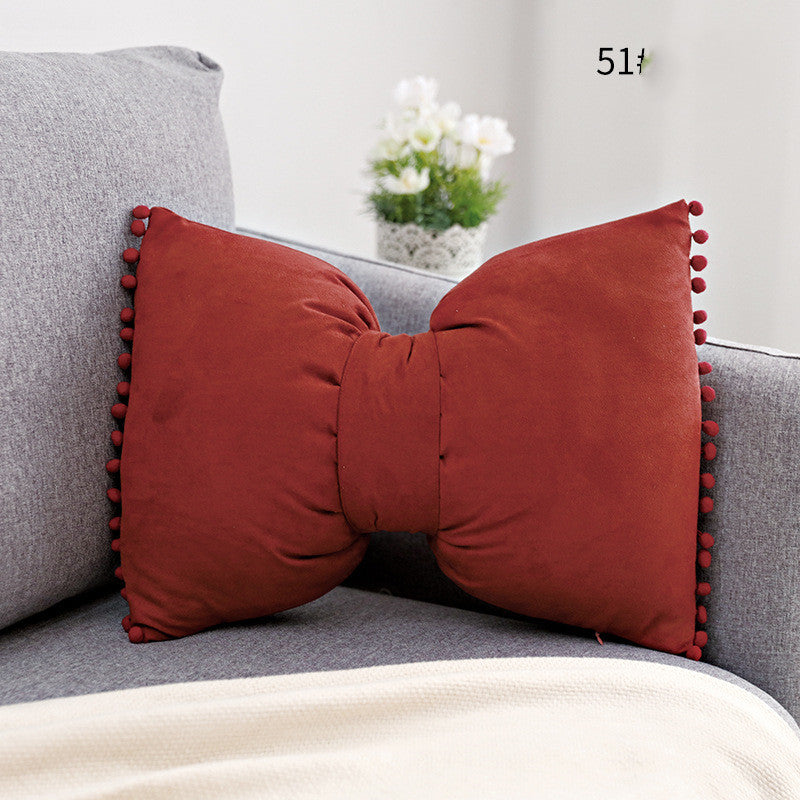Bow Knot Accent Pillow