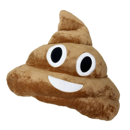Plush Poop Emoji Pillow