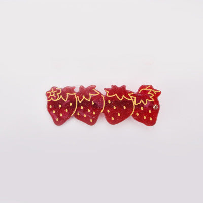 Strawberry Half-Up Hair Clip