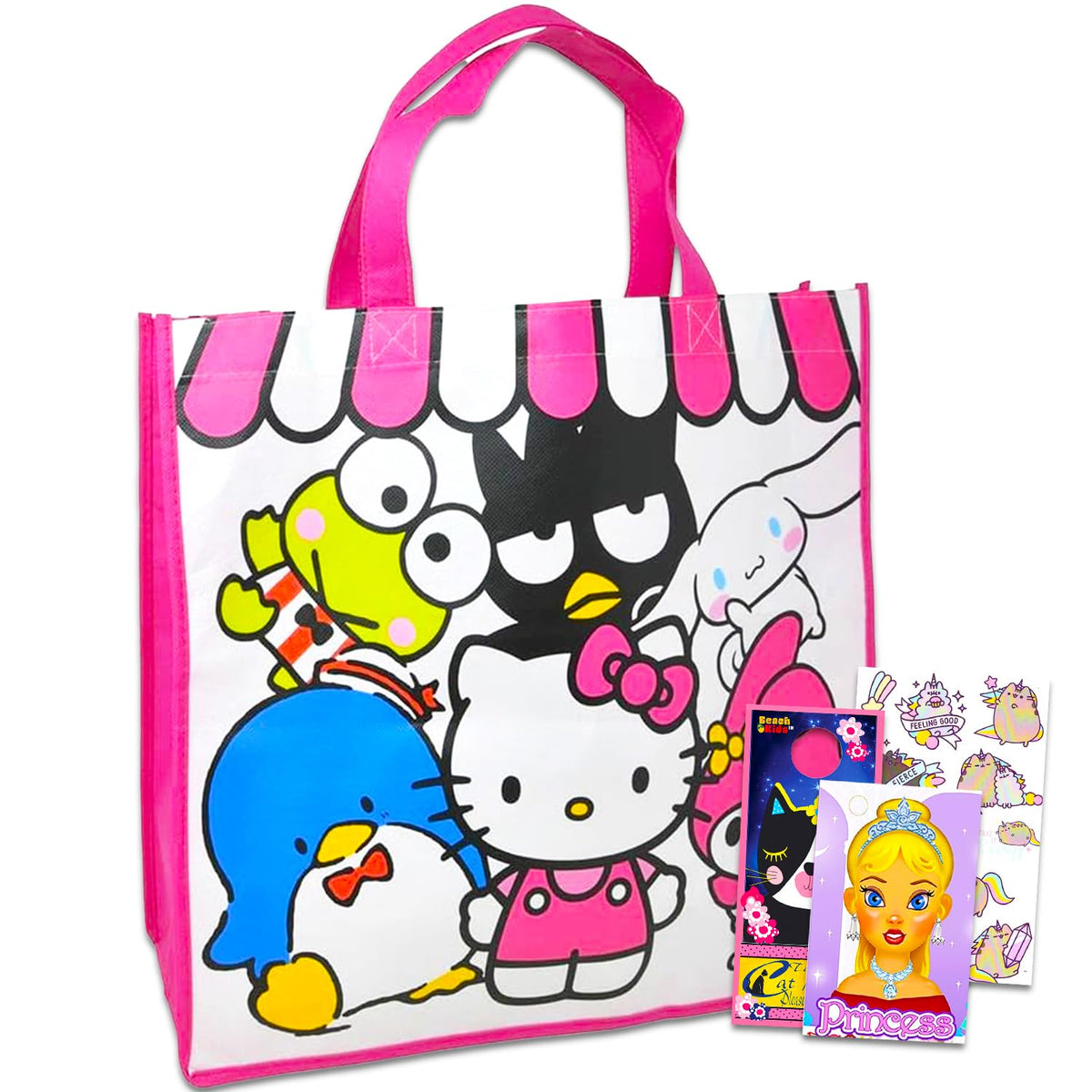 Hello Kitty Tote Bag & Sticker Set