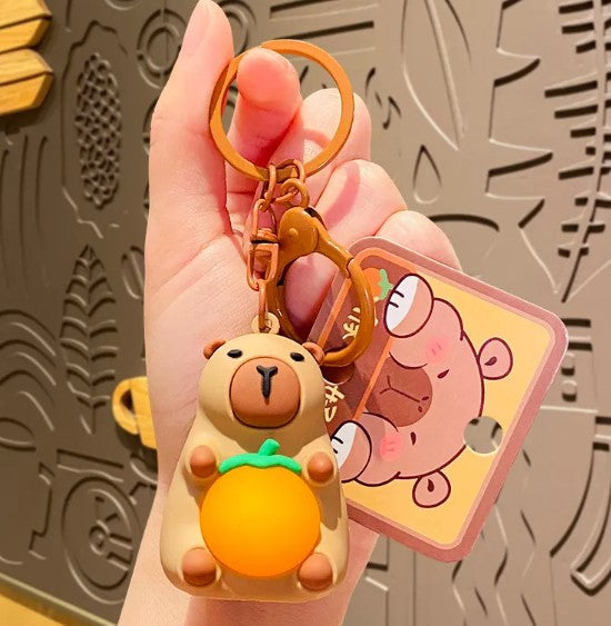 Glow-in-the-Dark Capybara Keychain