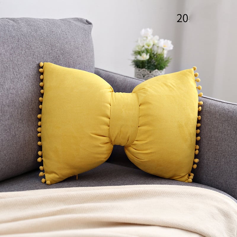 Bow Knot Accent Pillow