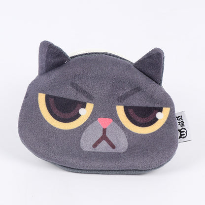 3D Cat Face Mini Coin Purse