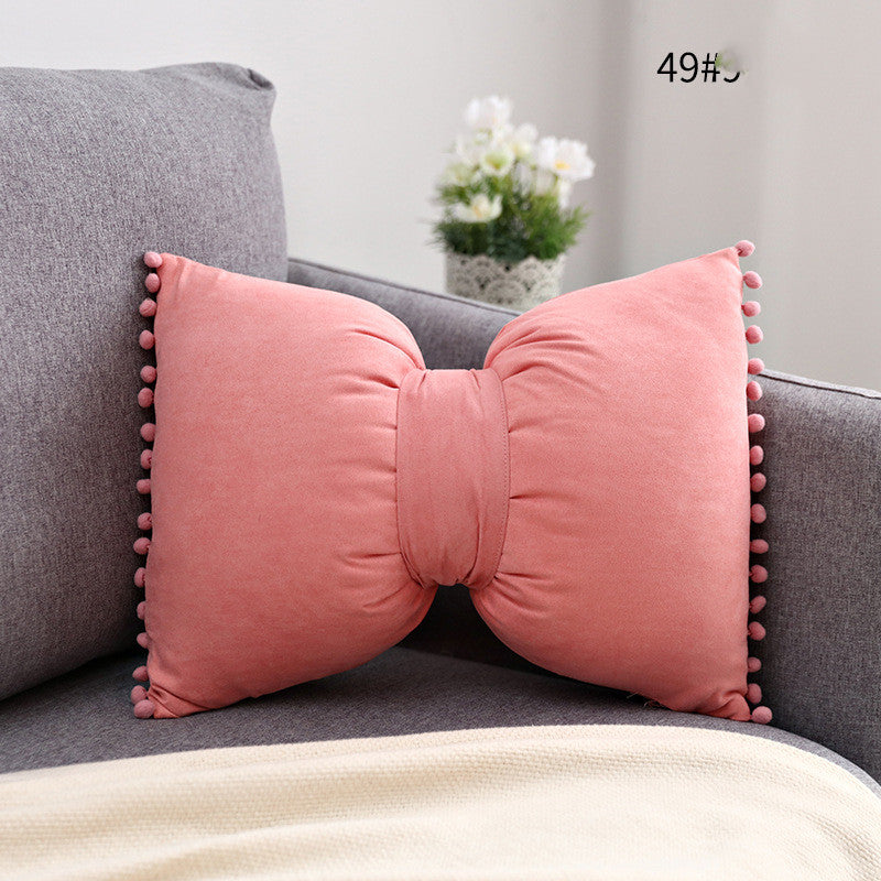 Bow Knot Accent Pillow