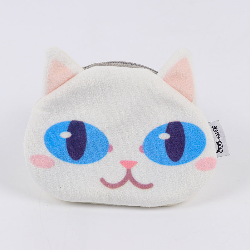 3D Cat Face Mini Coin Purse