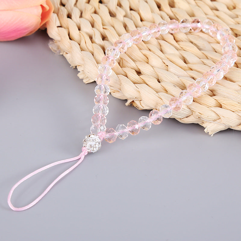 Crystal Phone Wrist Strap