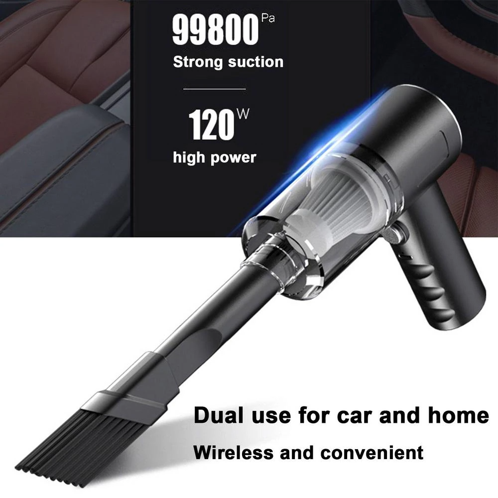 Cordless Car Vacuum Cleaner – 120W Handheld
