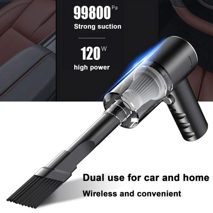 Cordless Car Vacuum Cleaner – 120W Handheld
