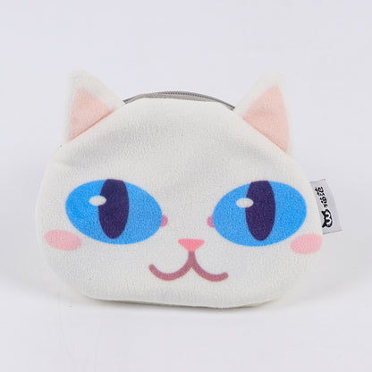 3D Cat Face Mini Coin Purse