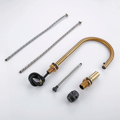 Modern Kitchen Faucet Brsuh Matt Brass Material Kitchen Sink Faucet Kitchen Product Kitchen Sink Mixer Tap