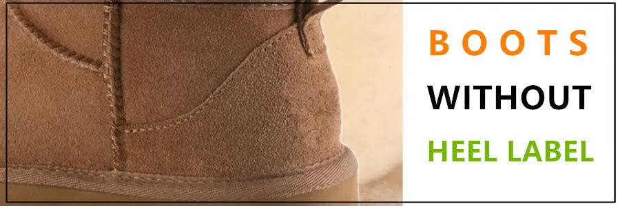 Snow Boots Women Waterproof Australia Winter Warm Shoes Non-slip Rubber Sole 100% Genuine Cowhide Leather Big Size Wholesale