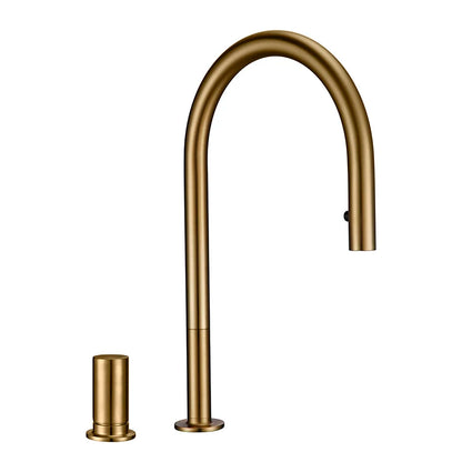 Modern Kitchen Faucet Brsuh Matt Brass Material Kitchen Sink Faucet Kitchen Product Kitchen Sink Mixer Tap