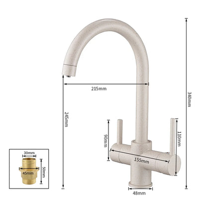 Black Kitchen Faucets Waterfilter Taps Kitchen Faucets Mixer Drinking Water Filter Faucet Kitchen Sink Tap Water Tap WF-0180