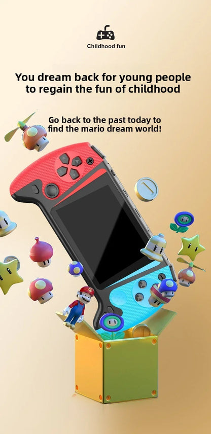 Retro Handheld Game Console LCD Screen Built-in 500-in-one Retro Nostalgic Classic Large-Screen Handheld Console