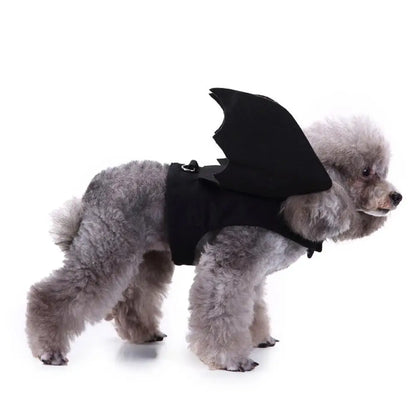 -Halloween Pet Costume - Cute Black Bat Wings Harness Costume For Cats And Dogs, Halloween Party Cosplay, Pet Supplies