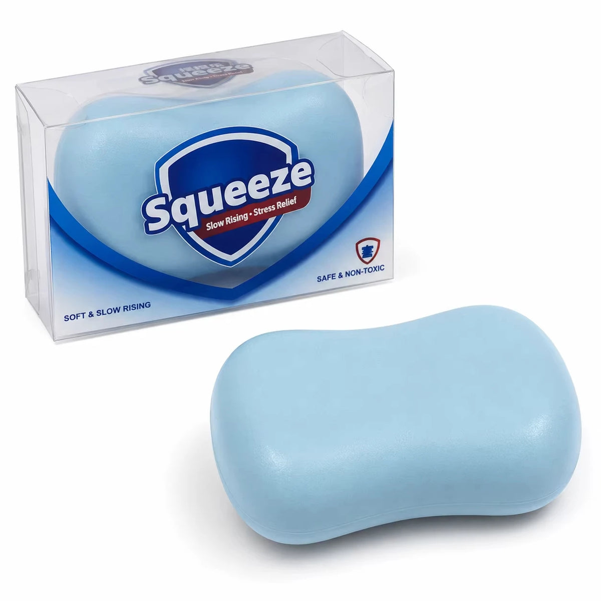 Super Soft Soap Squishy White Pink Blue Simulated Soap Stress Relief Squeeze Fidget Toy Moldable Slow Rebound Adults Party Gifts
