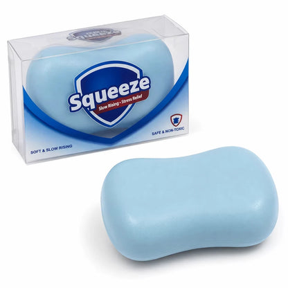 Super Soft Soap Squishy White Pink Blue Simulated Soap Stress Relief Squeeze Fidget Toy Moldable Slow Rebound Adults Party Gifts