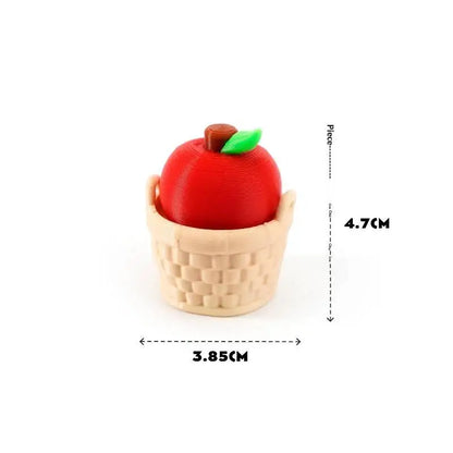 Fidget Clicker Decompression Toy 3D Printed Cute Fruit Shape Creative Anti-Stress Sensory Toy for Kids Adults Stocking Stuffer
